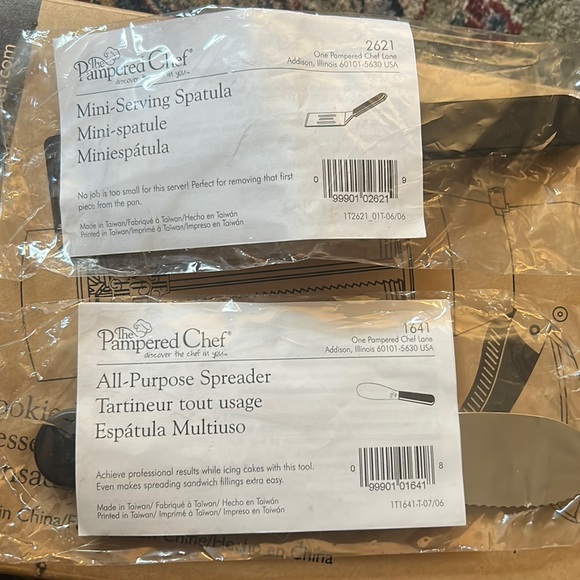 Kitchen The Pampered Chef Miniserving Spatula And Allpurpose Spreader Poshmark